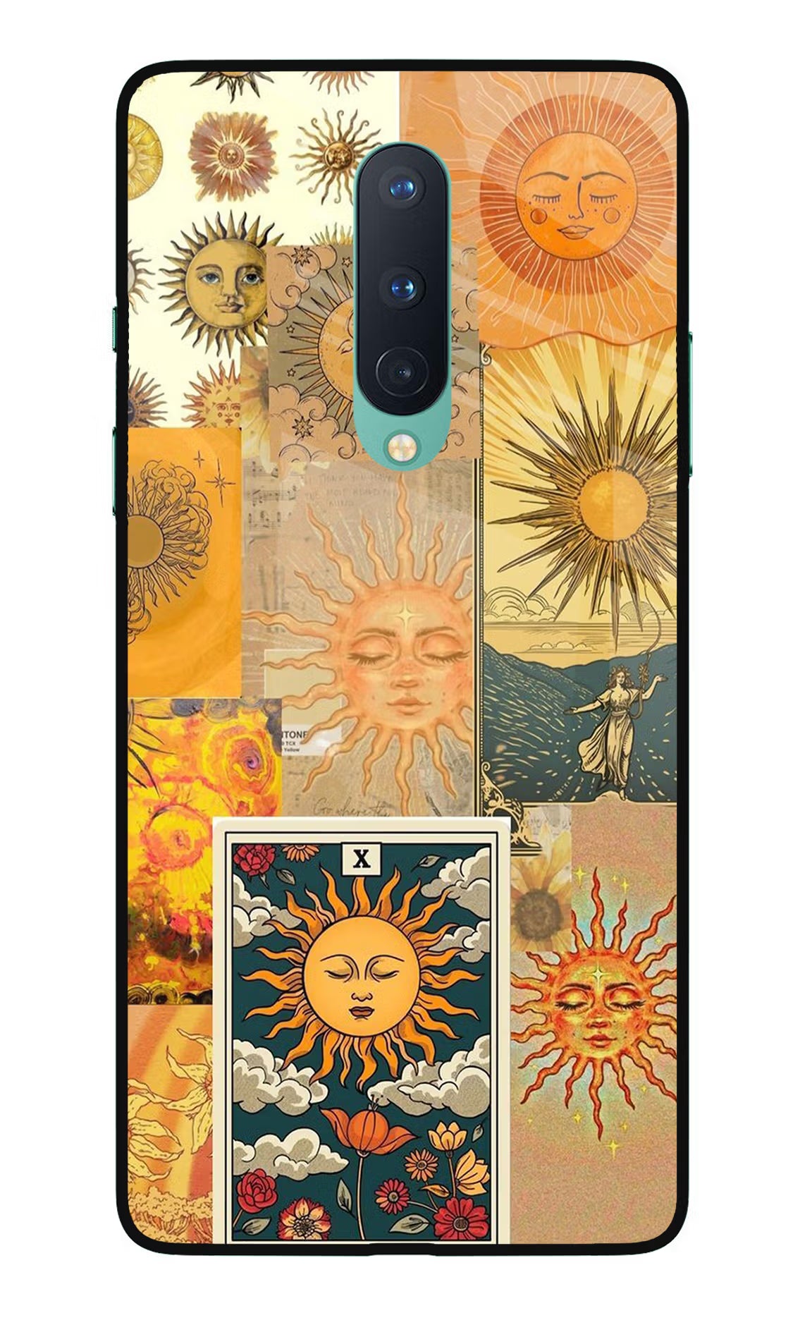 Sun Oneplus 8 Glass Case Back Cover by Casekaro