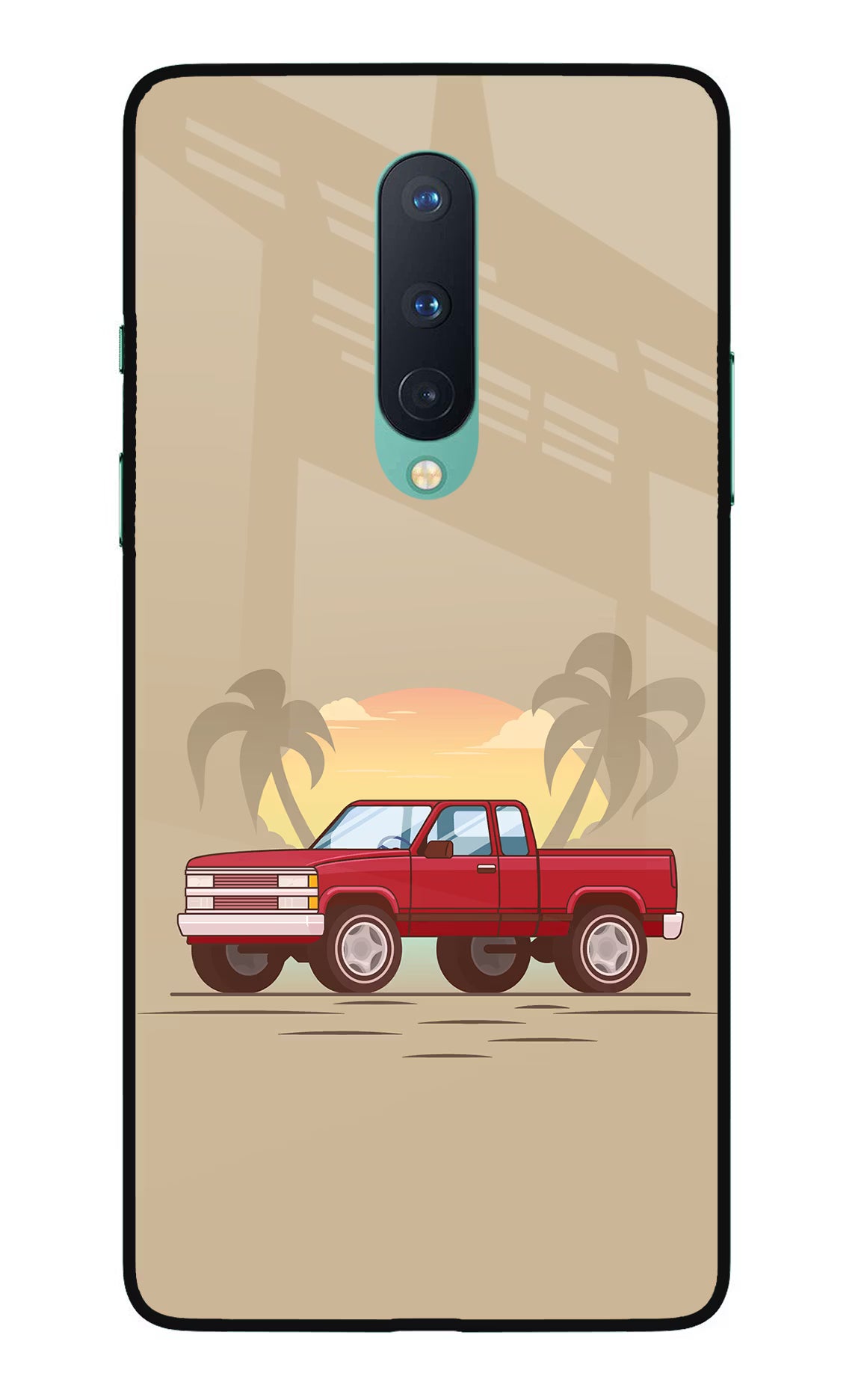 Desert Classic Drive Oneplus 8 Glass Case