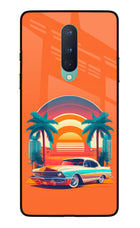 Palm Drive 80s Oneplus 8 Glass Case