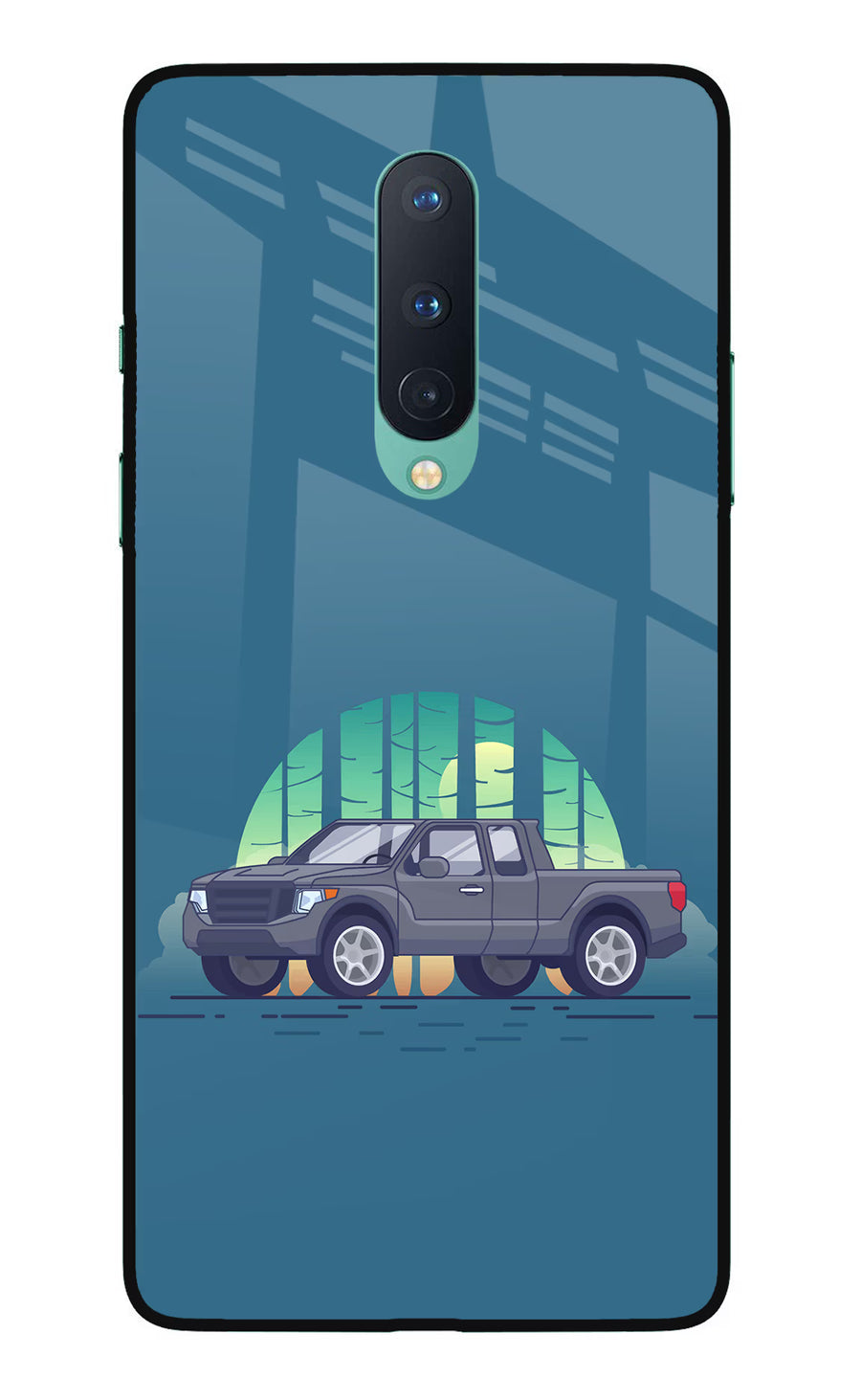 Retro Garage Vibe Oneplus 8 Back Cover, Glass case