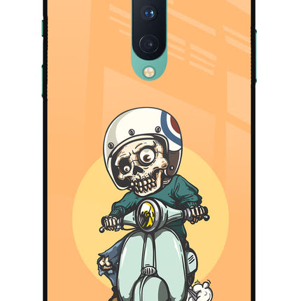 Undead Biker Oneplus 8 Glass Case