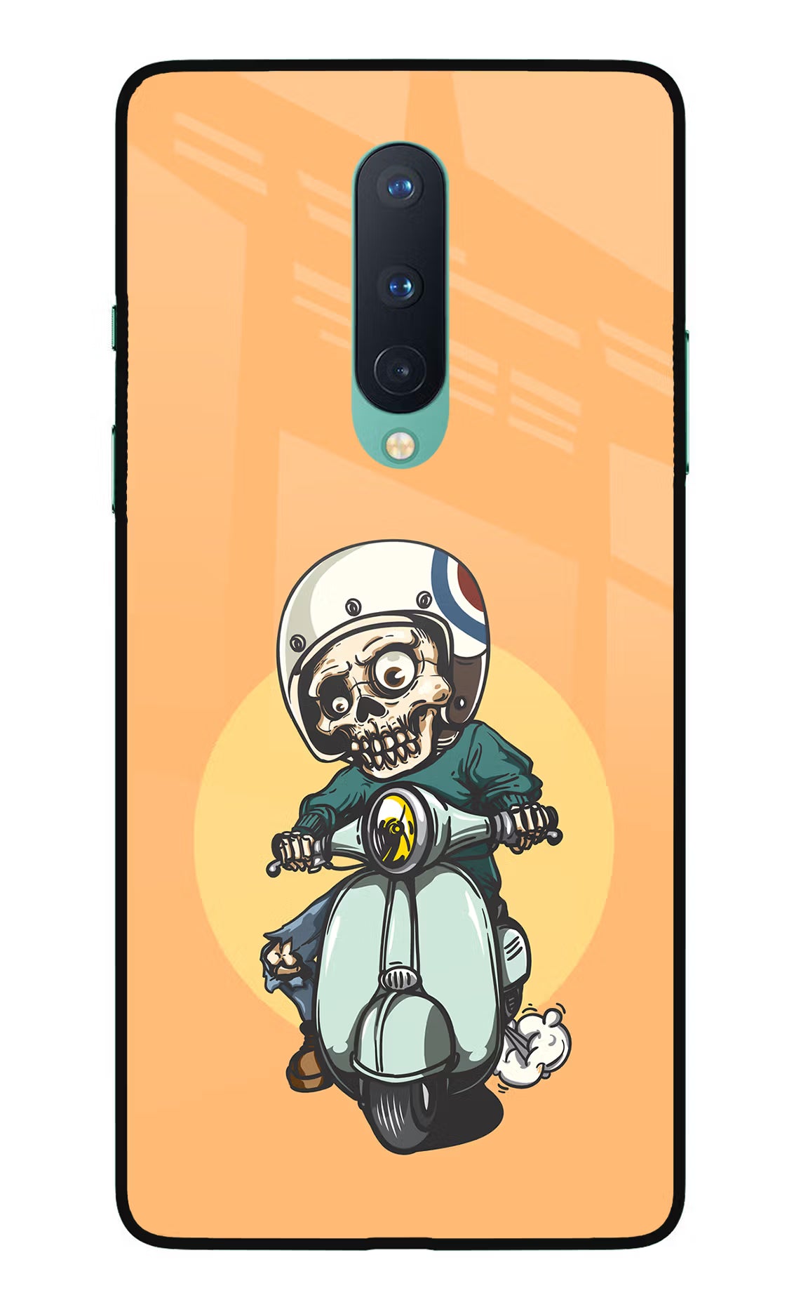 Undead Biker Oneplus 8 Glass Case