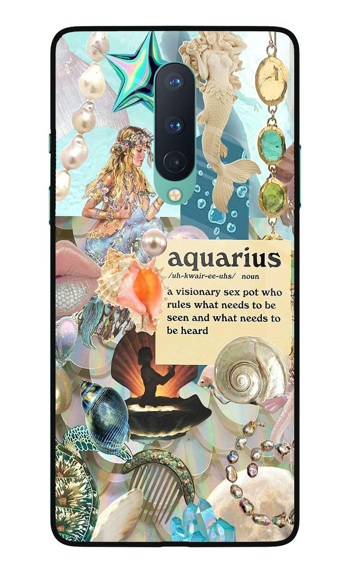 Aquarius Zodiac Oneplus 8 Glass Case