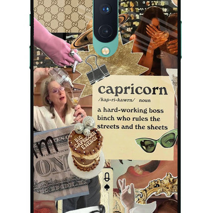 Capricorn Zodiac Oneplus 8 Glass Case