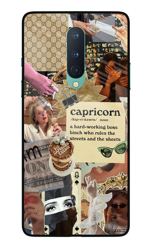 Capricorn Zodiac Oneplus 8 Glass Case