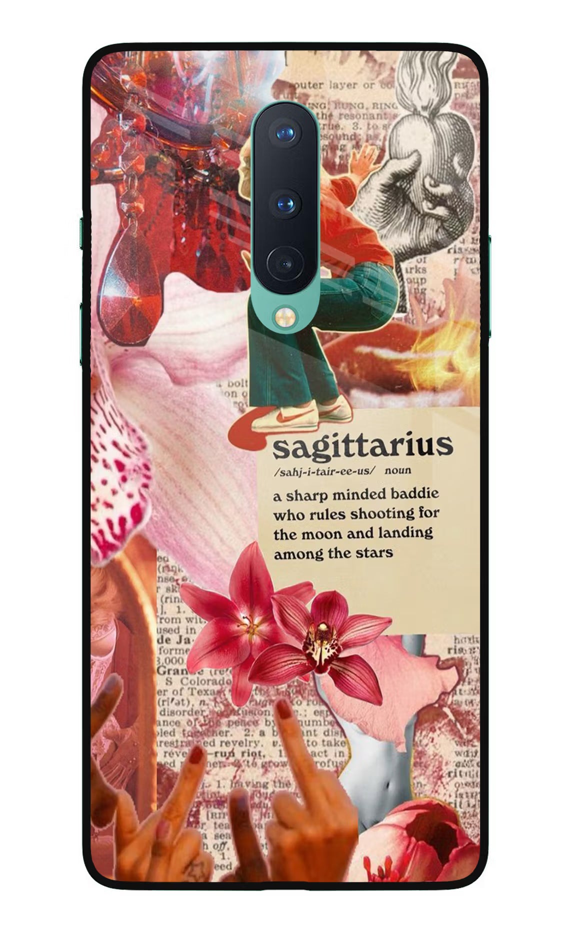 Sagittarius Zodiac Oneplus 8 Glass Case Back Cover by Casekaro