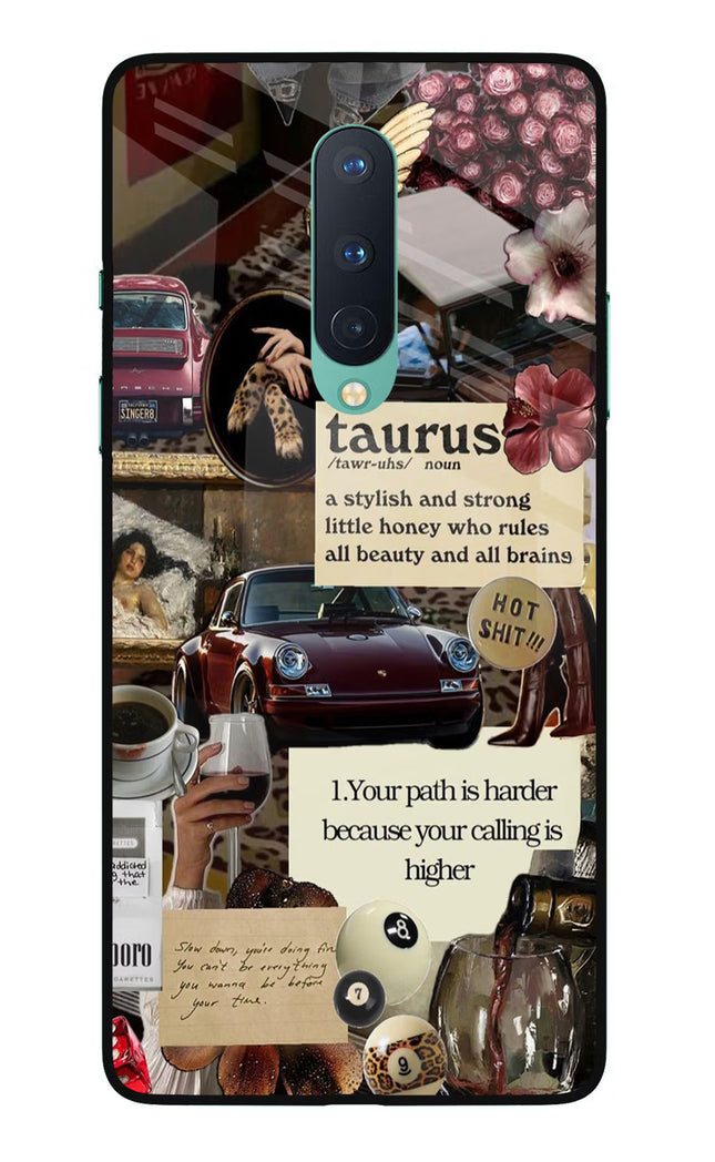 Taurus Zodiac Oneplus 8 Glass Case