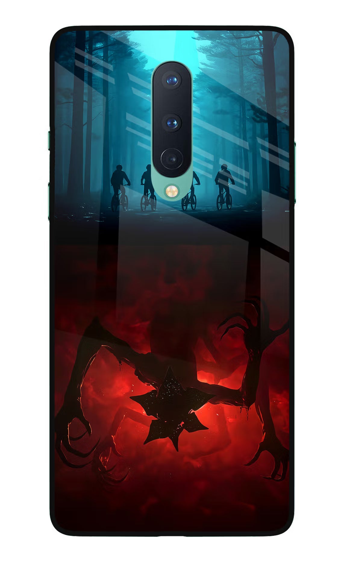 Ordinary Things Downside Up Oneplus 8 Glass Case Back Cover by Casekaro