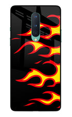 Side Sweep Flames Oneplus 8 Glass Case
