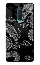 Twin Dragons Oneplus 8 Glass Case