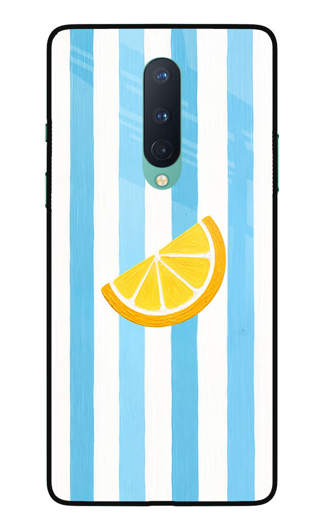 Summer Lemon Oneplus 8 Glass Case