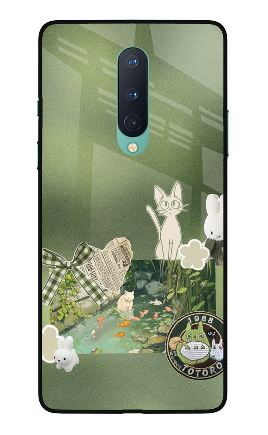 Aesthetic anime Oneplus 8 Glass Case