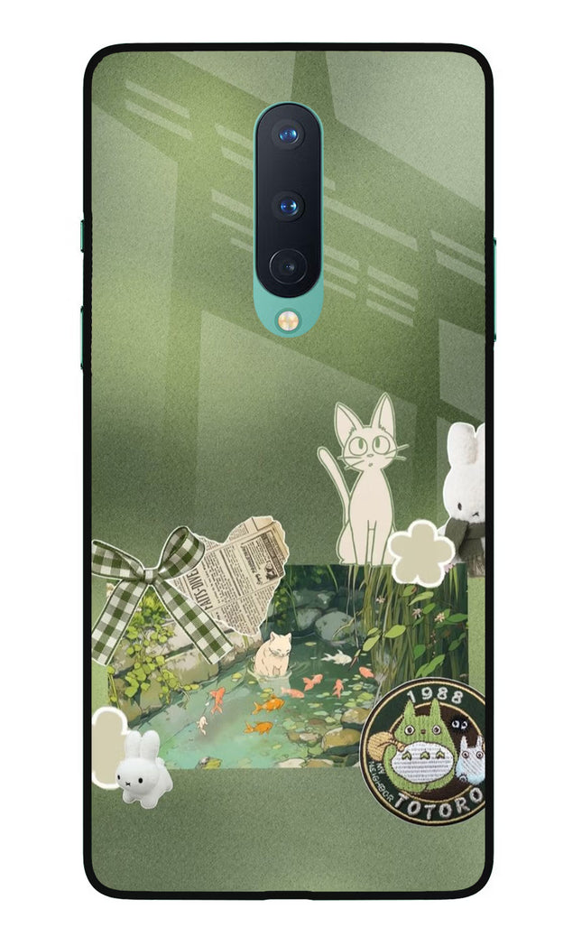 Aesthetic anime Oneplus 8 Glass Case