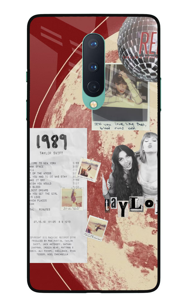 Taylor Swift Oneplus 8 Glass Case