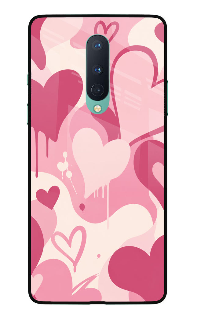Hearty case Oneplus 8 Glass Case