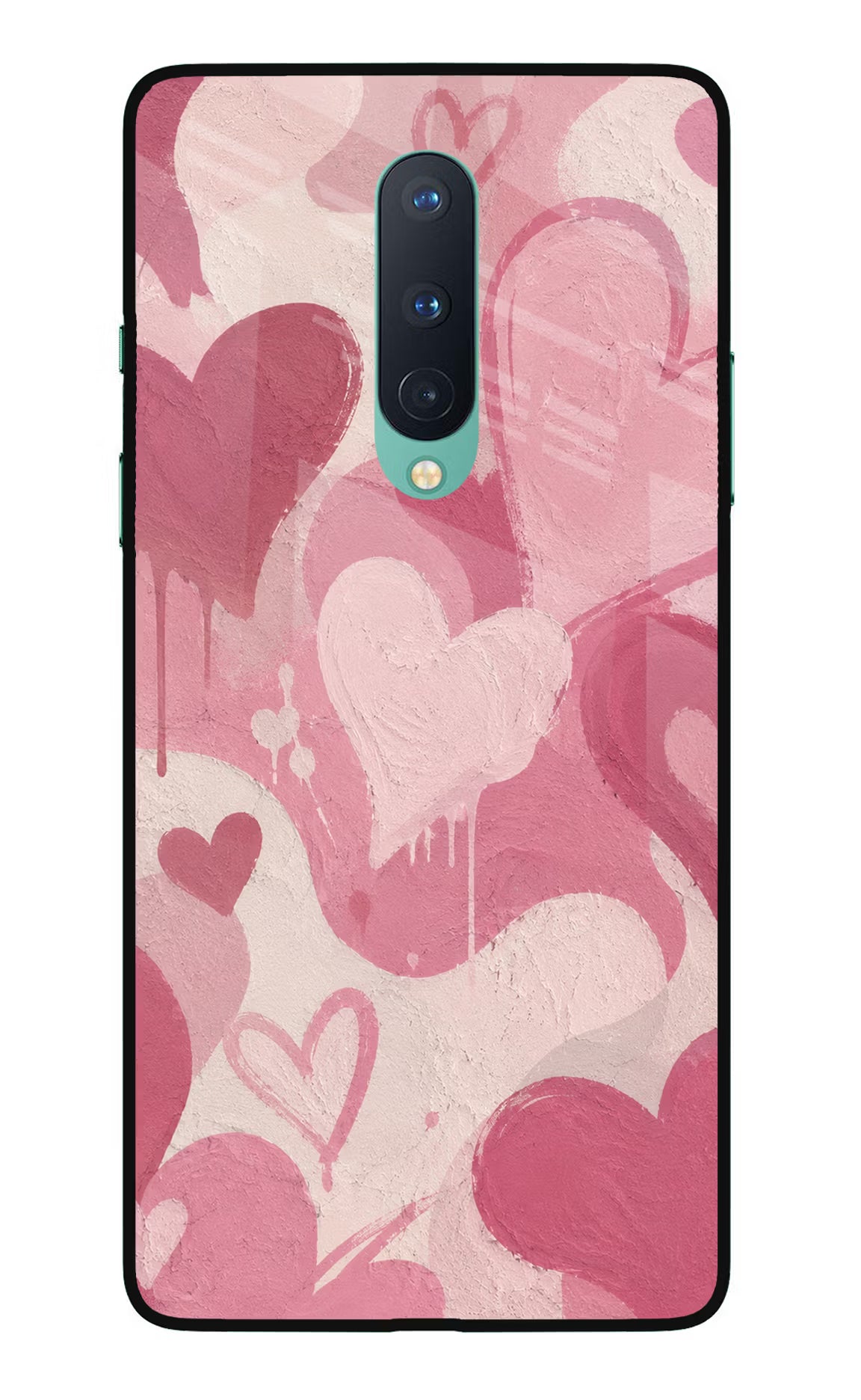 Hearty case Oneplus 8 Glass Case Back Cover by Casekaro