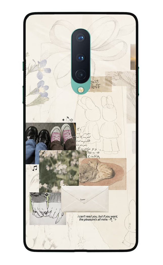 Soft Aesthetic Oneplus 8 Glass Case