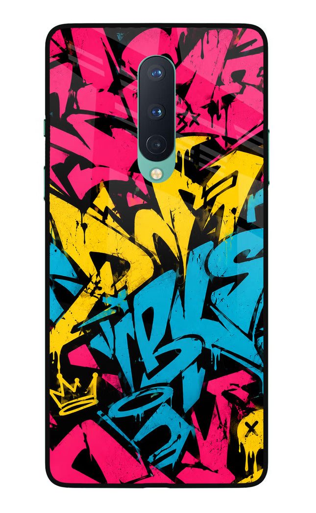 Graffiti Vibe Oneplus 8 Glass Case
