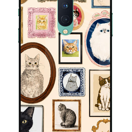Mirror Cats Oneplus 8 Glass Case