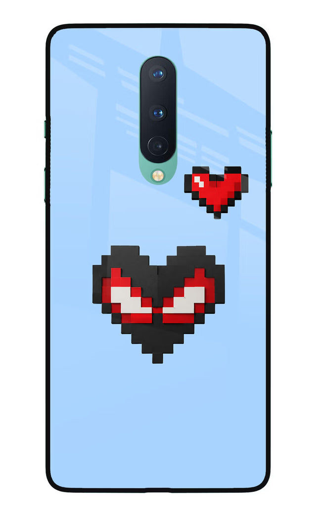 Peter Heart Oneplus 8 Glass Case