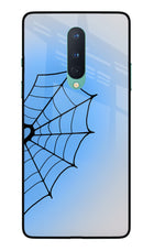 Blue Web Oneplus 8 Glass Case
