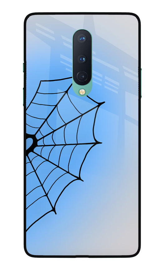 Blue Web Oneplus 8 Glass Case