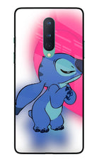 Stitch Hug Oneplus 8 Glass Case