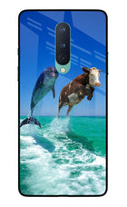 Dolphin vs Cow Oneplus 8 Glass Case