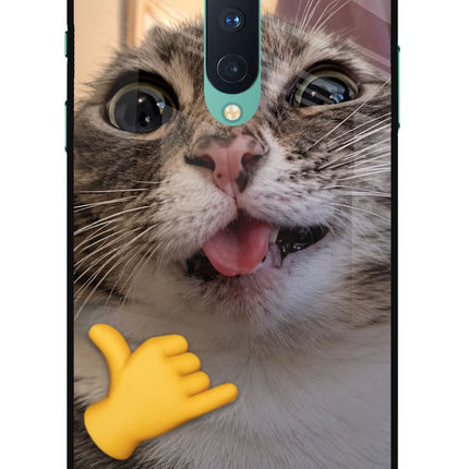 Silly Cat Call Oneplus 8 Glass Case