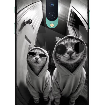 Hood Cats Oneplus 8 Glass Case