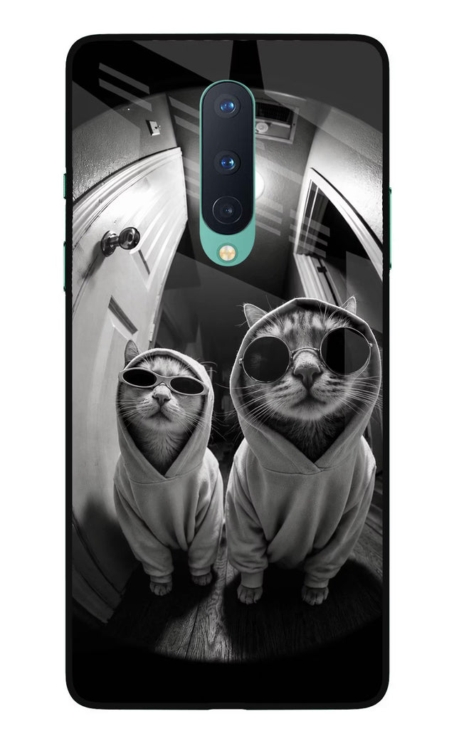 Hood Cats Oneplus 8 Glass Case
