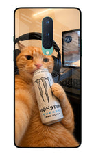 Gamer Cat Energy Oneplus 8 Glass Case