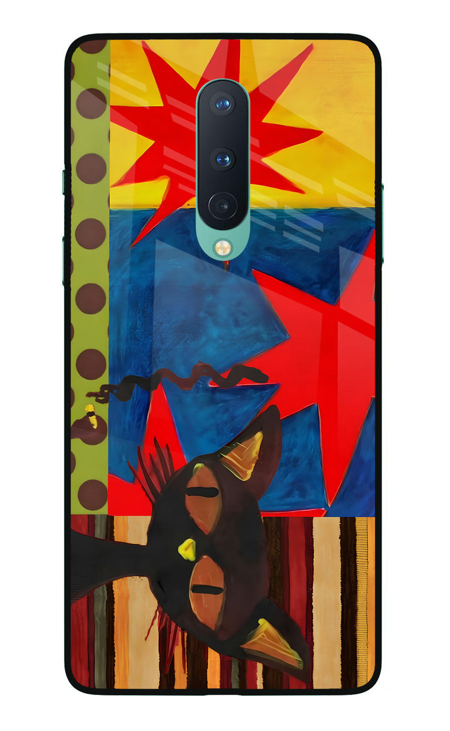 Pop Cat Oneplus 8 Back Cover, Glass case