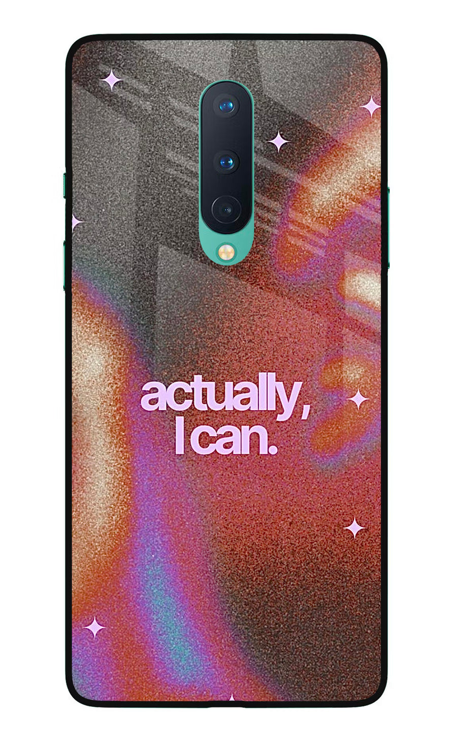 Pink Aura Oneplus 8 Back Cover, Glass case