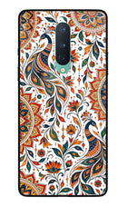 White Mayura Oneplus 8 Glass Case