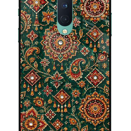 Green Pataka Oneplus 8 Glass Case