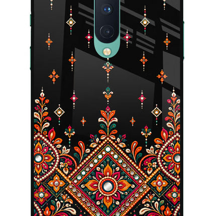 Noir Mehfil Oneplus 8 Glass Case