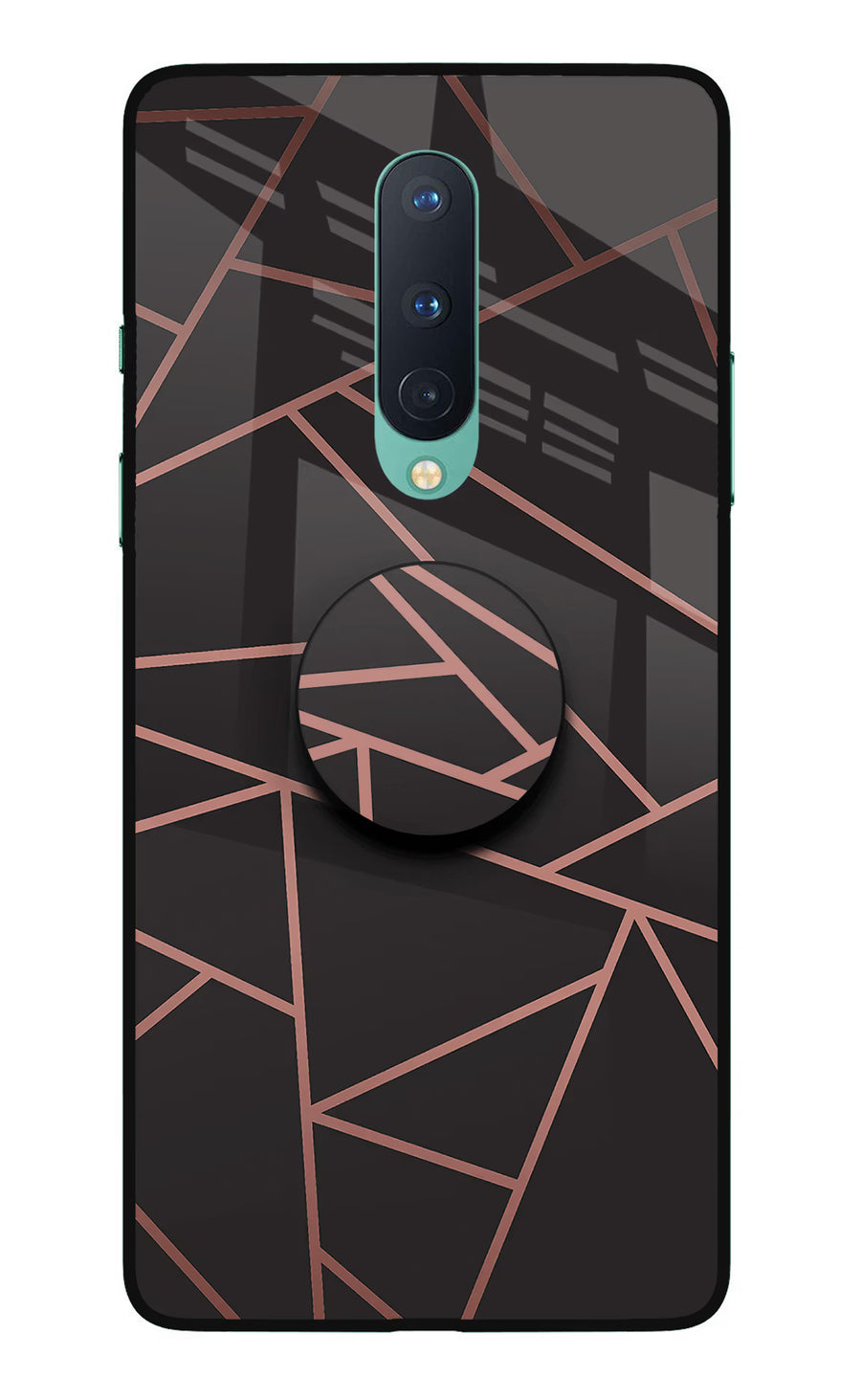 Geometric Pattern Oneplus 8 Pop Case, Glass case