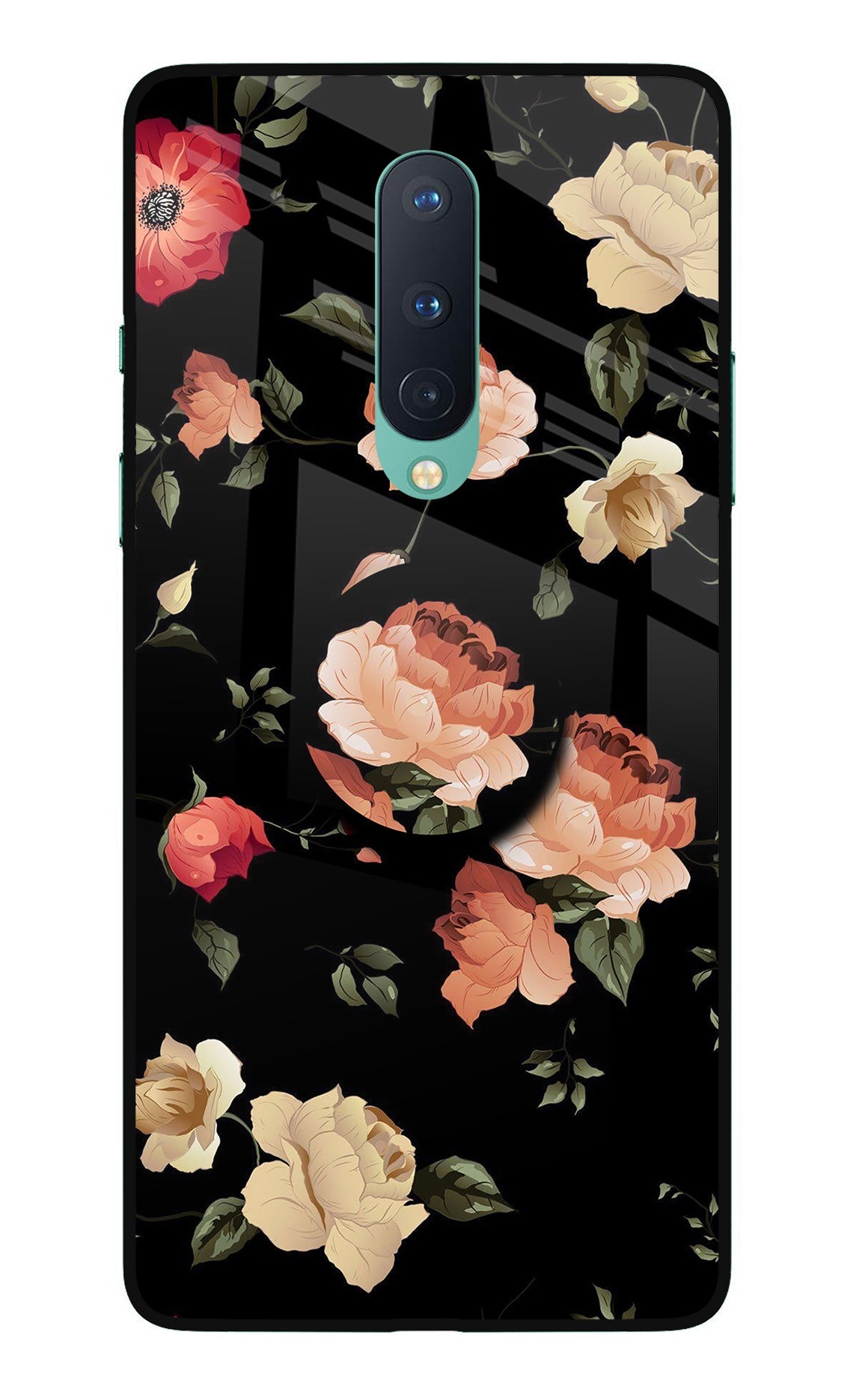 Flowers Oneplus 8 Glass Case