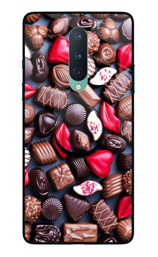 Chocolates Oneplus 8 Glass Case