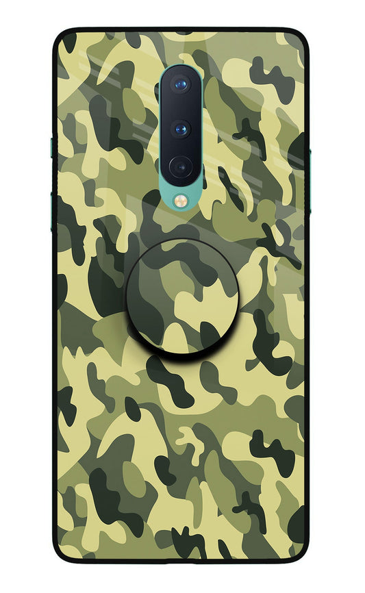 Camouflage Oneplus 8 Glass Case