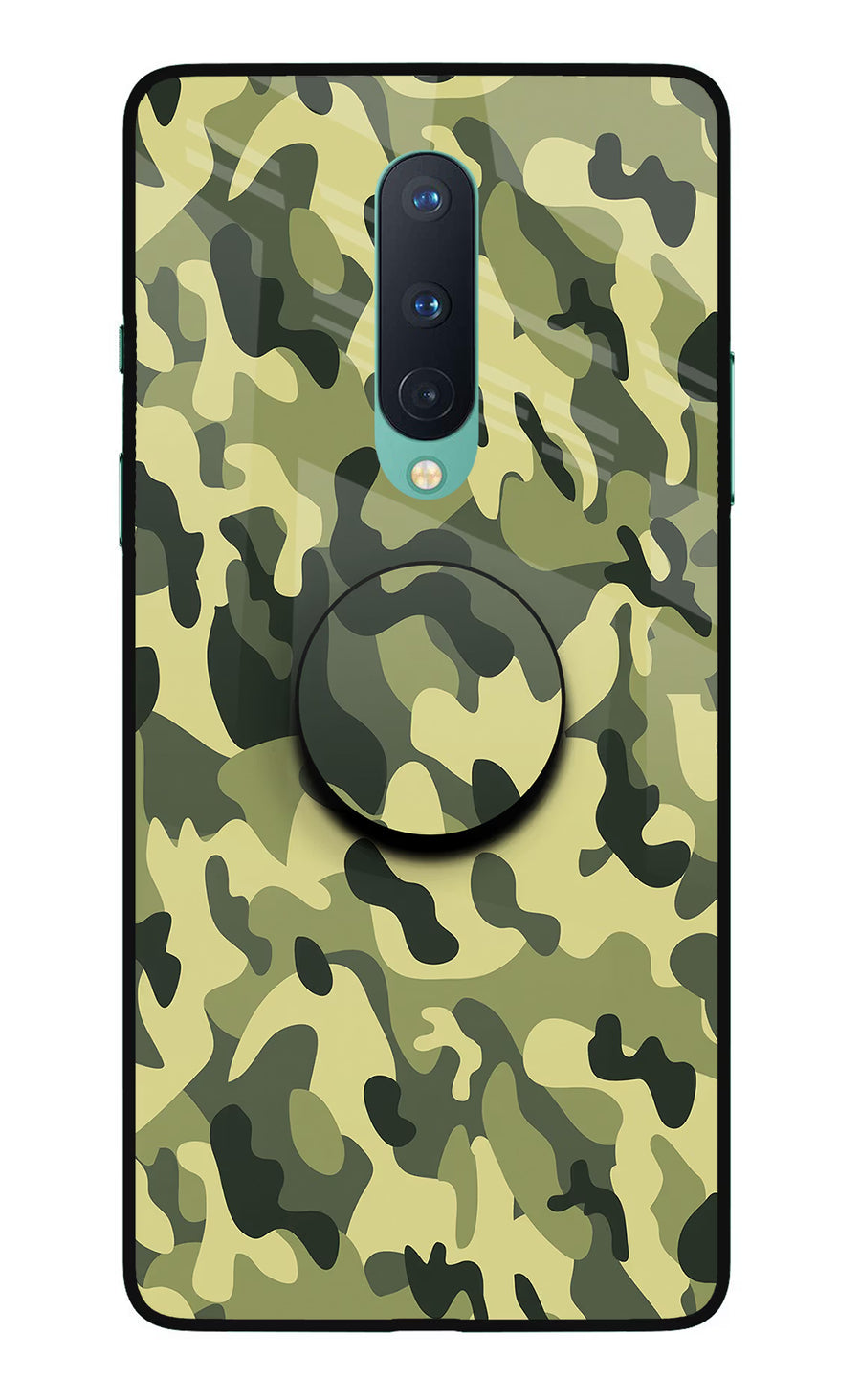Camouflage Oneplus 8 Pop Case, Glass case