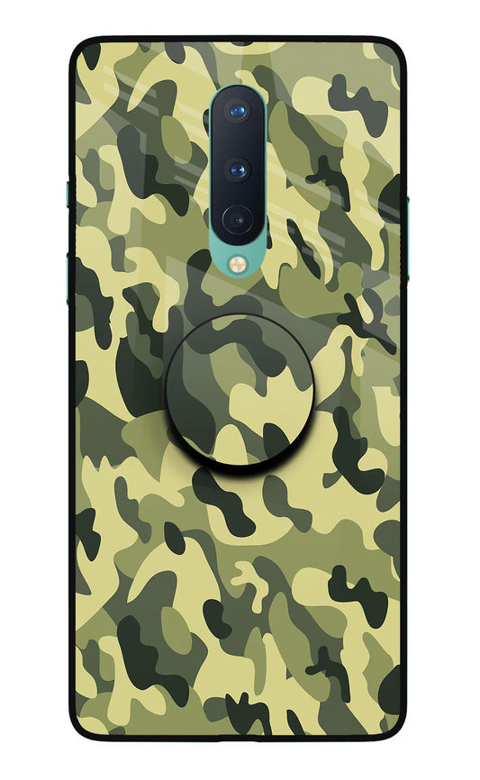 Camouflage Oneplus 8 Glass Case