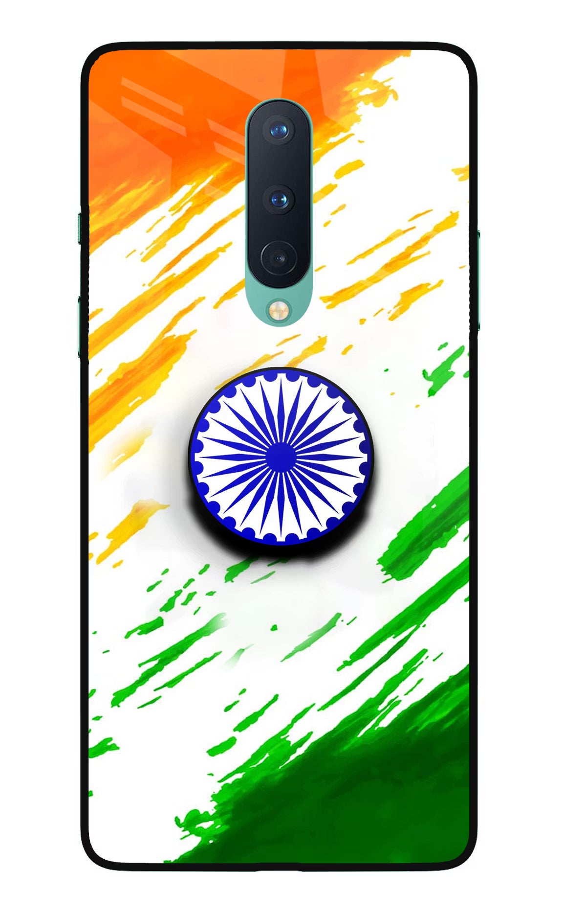 Indian Flag Ashoka Chakra Oneplus 8 Pop Case by Casekaro