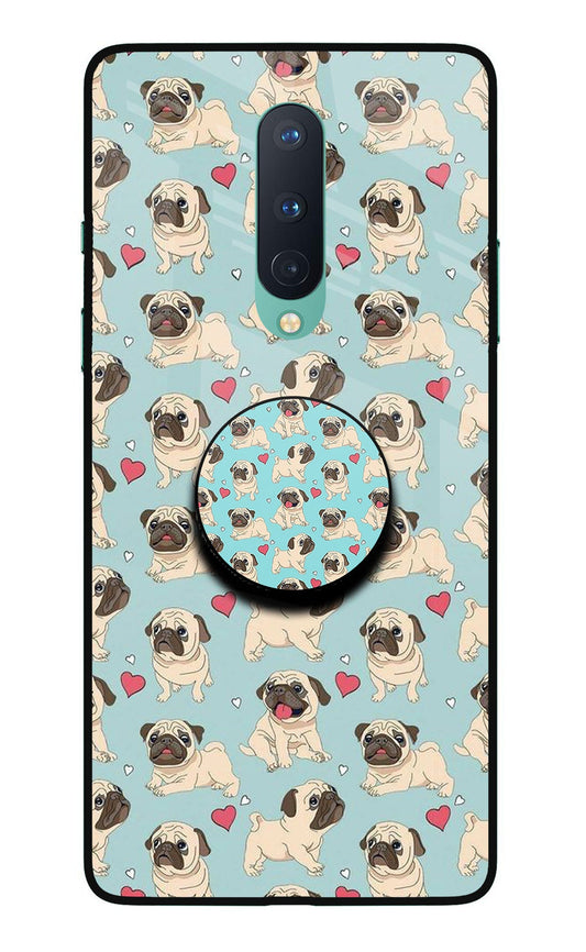 Pug Dog Oneplus 8 Glass Case