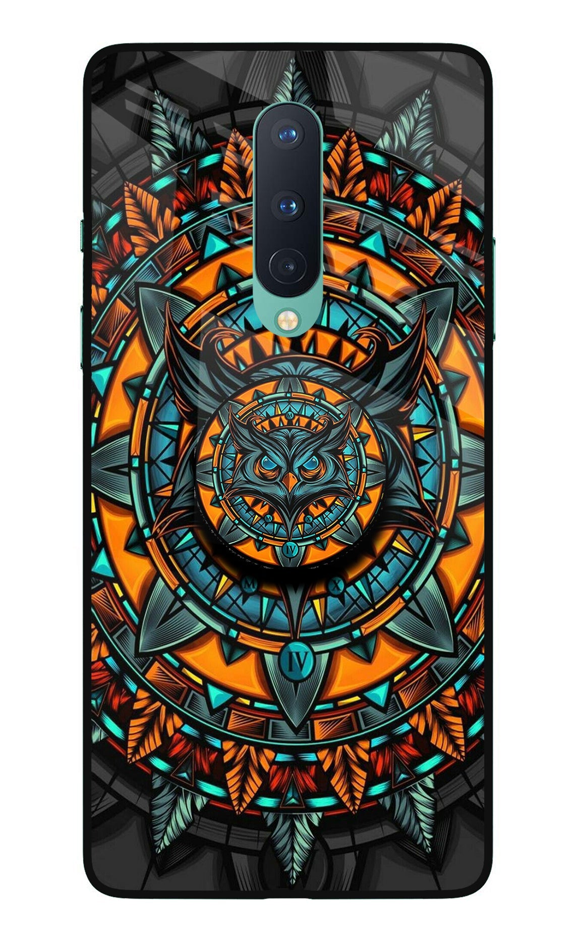 Angry Owl Oneplus 8 Glass Case