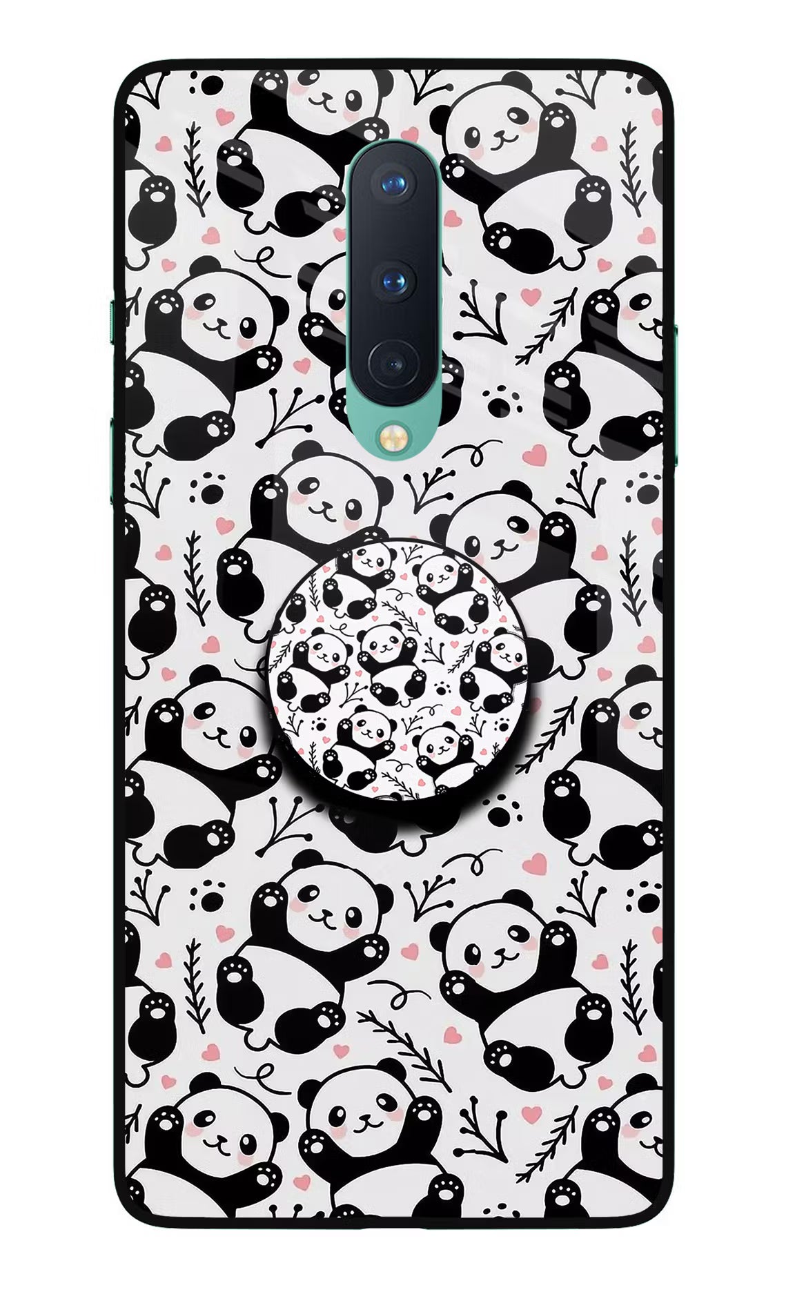 Cute Panda Oneplus 8 Pop Case by Casekaro