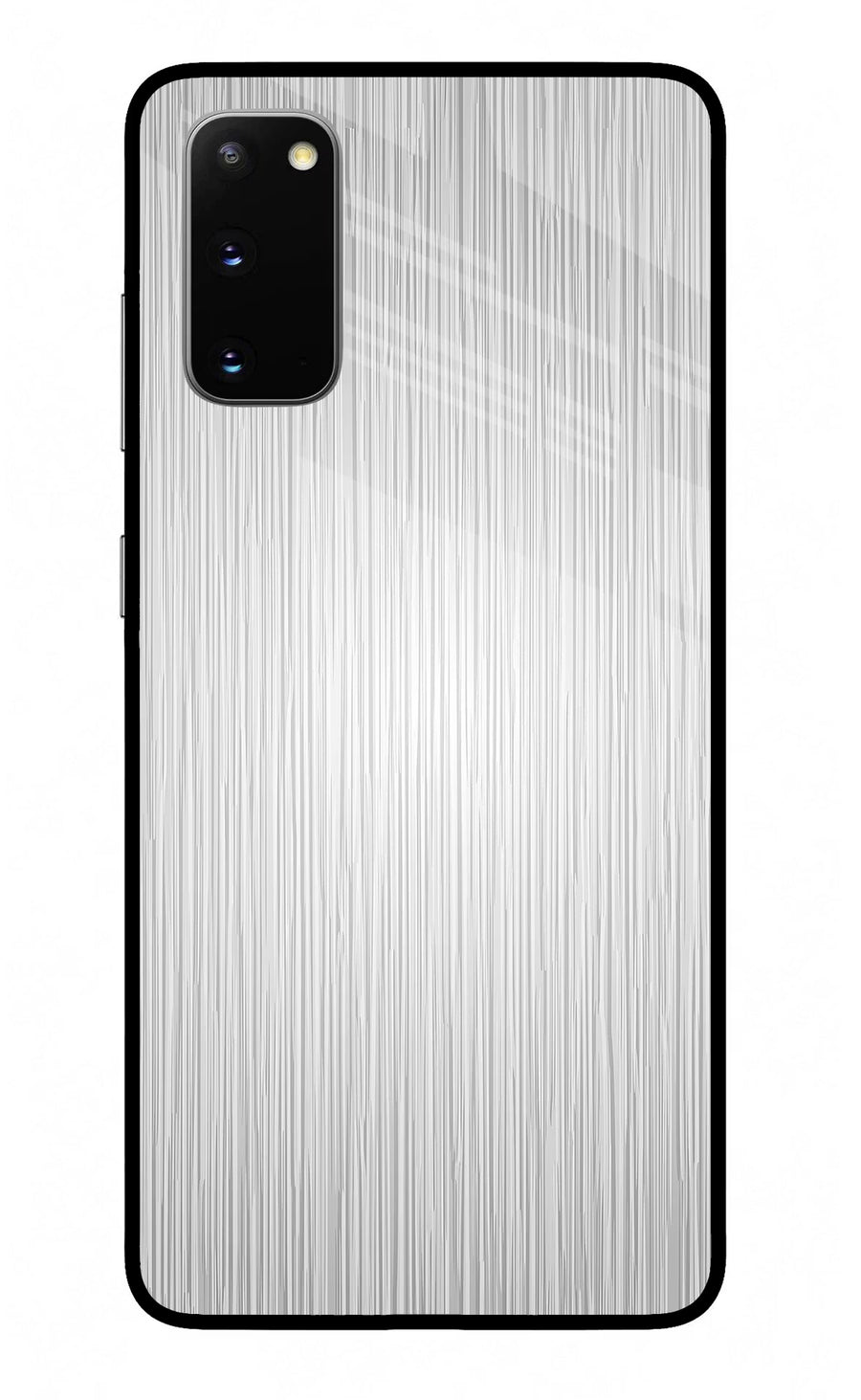 Wooden Grey Texture Samsung S20 Back Cover, Glass case