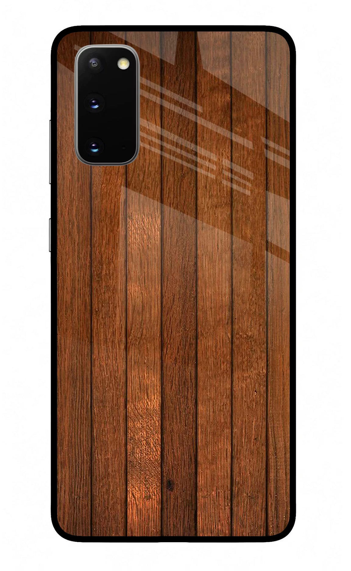 Wooden Artwork Bands Samsung S20 Glass Case Back Cover by Casekaro