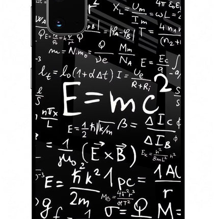 Physics Formula Samsung S20 Glass Case Back Cover by Casekaro